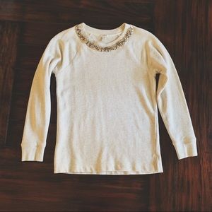 J. Crew Embellished Sweatshirt